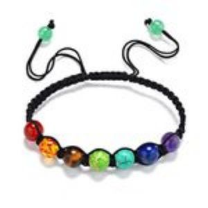 Muti-color Chakra Beads Bracelets Adjustable Braid 3 for $20
